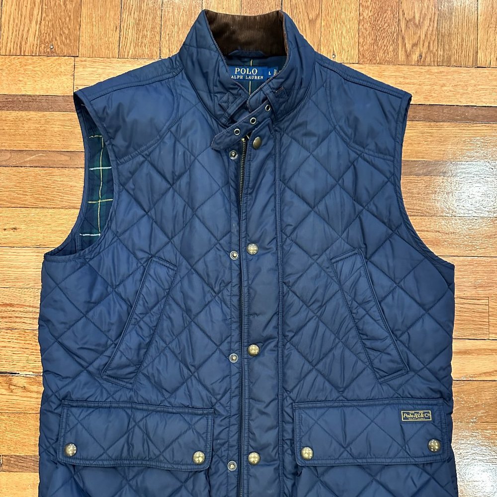 Ralph Lauren Leyland Quilted Vest - Navy Blue